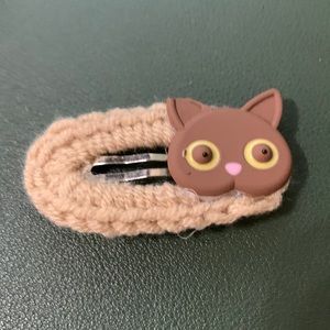 Handmade Cute cat animal hair clip